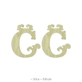 KD226 Dekoratif "Ğ" Harfi Ahşap Boyanabilir Obje